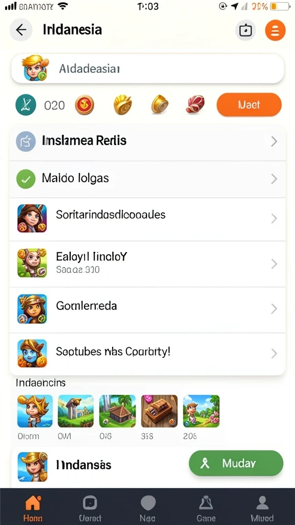 hokigame - Tampilan antarmuka yang menarik dan ramah pengguna.