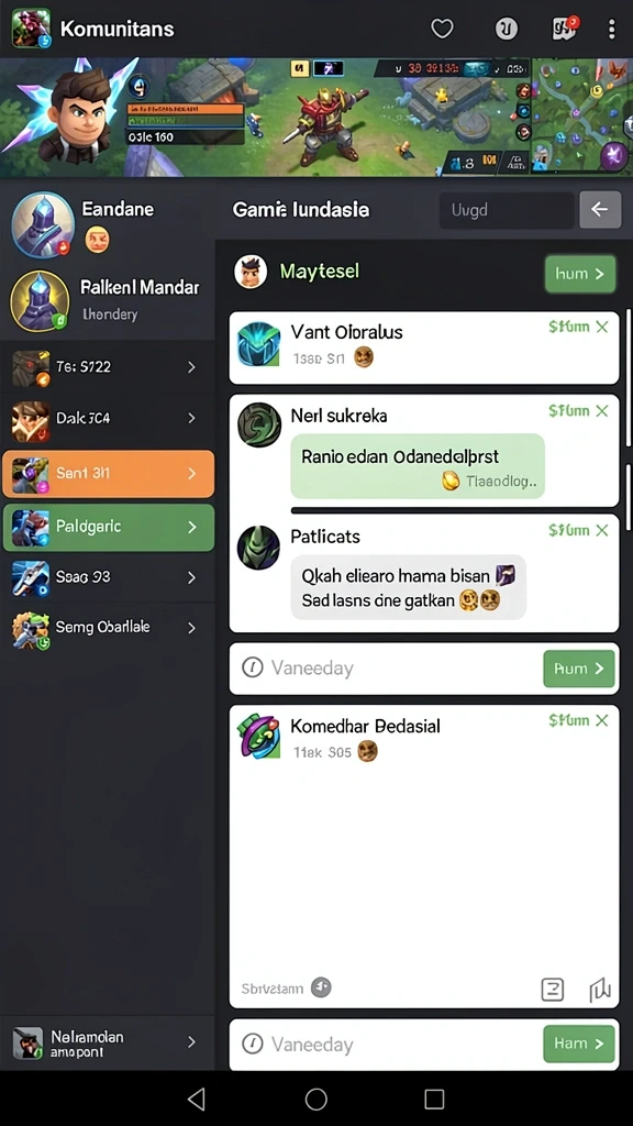 linetogel - Tampilan antarmuka yang bersih dan menarik.