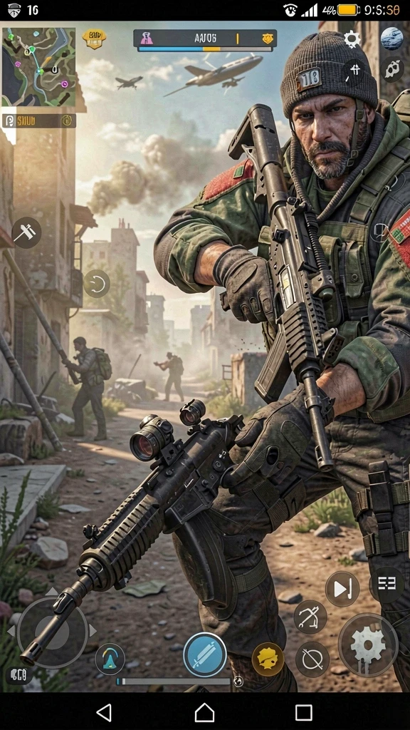 yy123 - Tangkapan layar aksi karakter di dalam game.